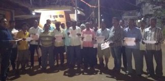 चिरमुरीत मराठी संवर्धन मंडळाची जागृती फेरी chirmuri feri