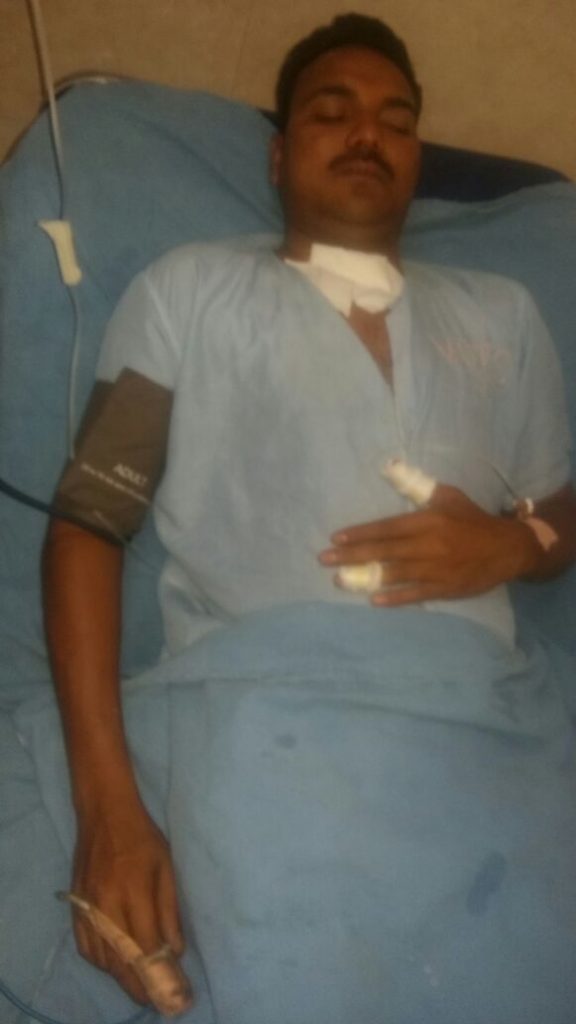 marathi youth injured
