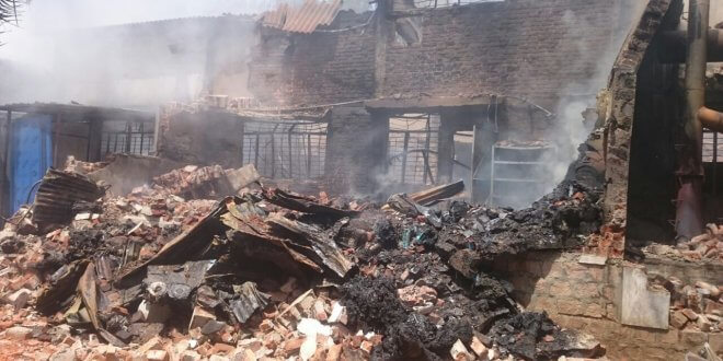 plastic factory burn