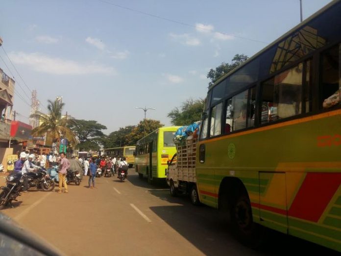 Traffic jam accident