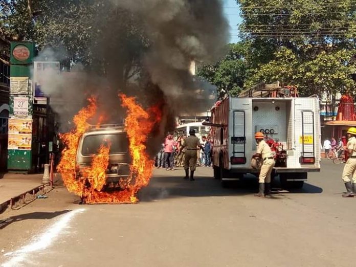 Burning van Burning van