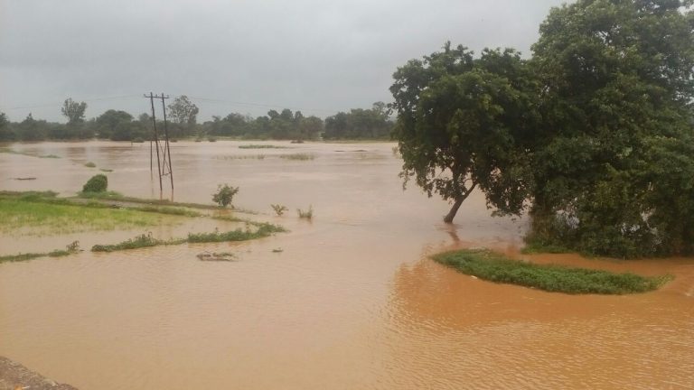 Kangali river over flow