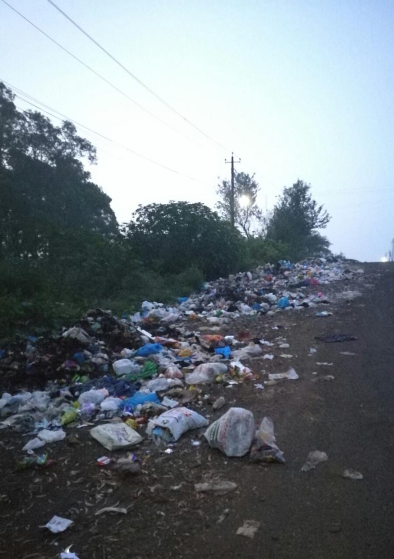 Garbej on road