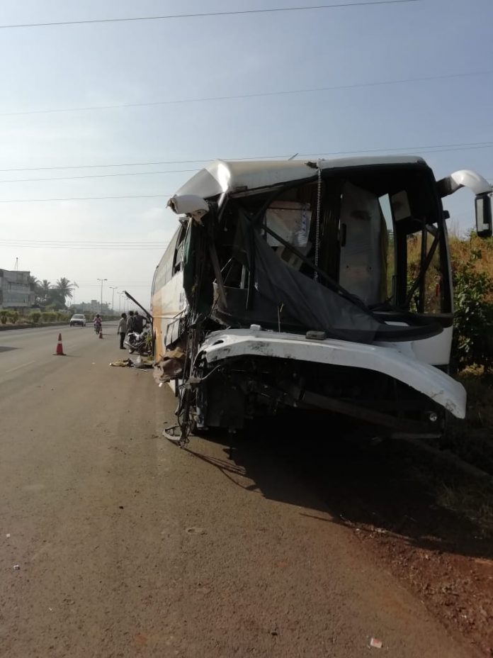 Srs bus accident near belgaum