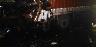 ‘अपघातात कॅन्टरला लागलेल्या आगीत चालक जळून खाक’ Gogate cicrle accident