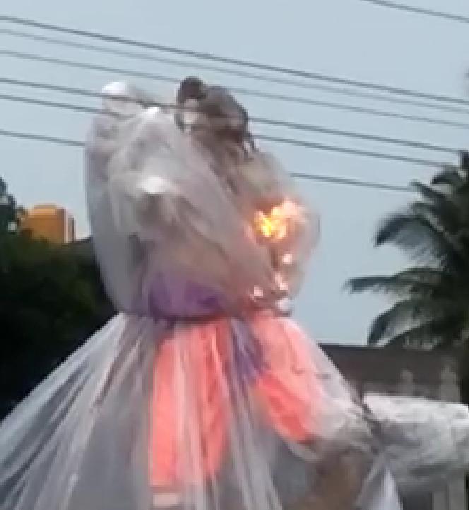 Ganesh idol burn