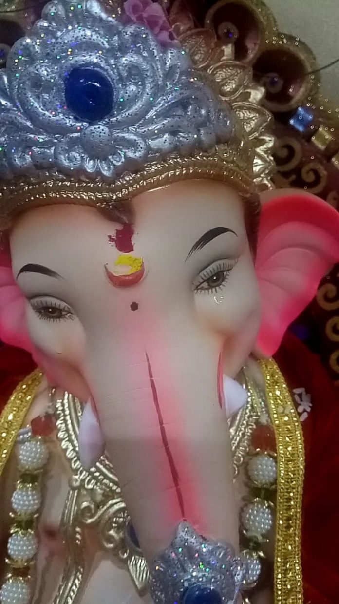 Water ganesh idol eyes Water ganesh idol eyes