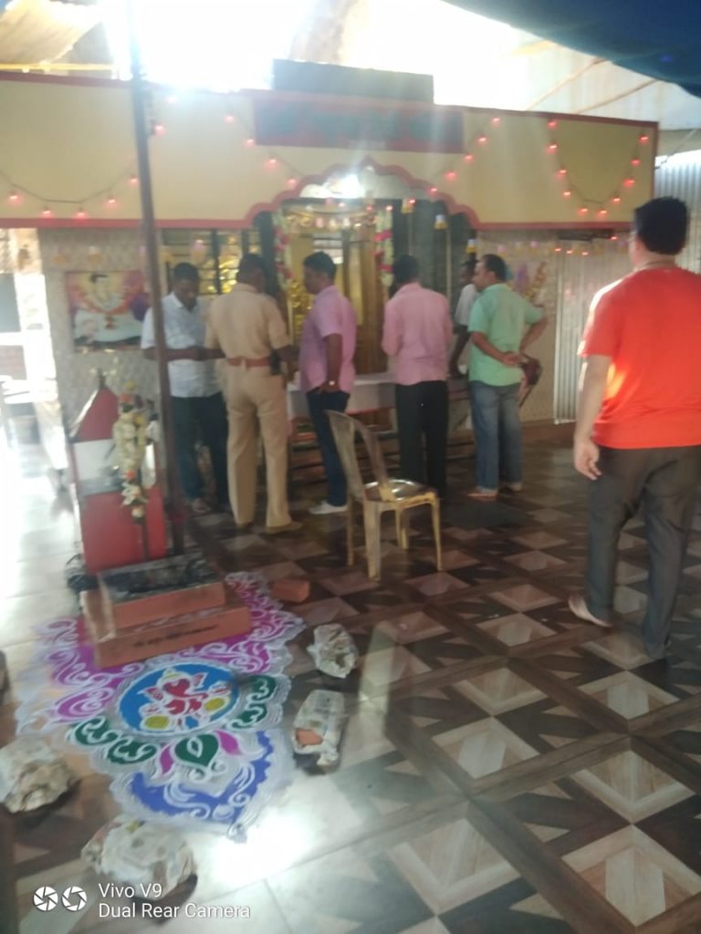 रेणुका देवी मंदिरातील दागिने लंपास