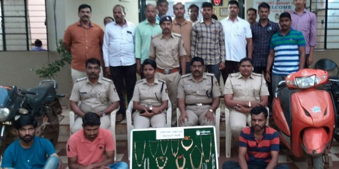 हंगरगा परिसरात घरफोडी करणारे अटकेत