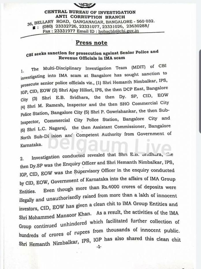 Cbi letter 1 Cbi letter 1