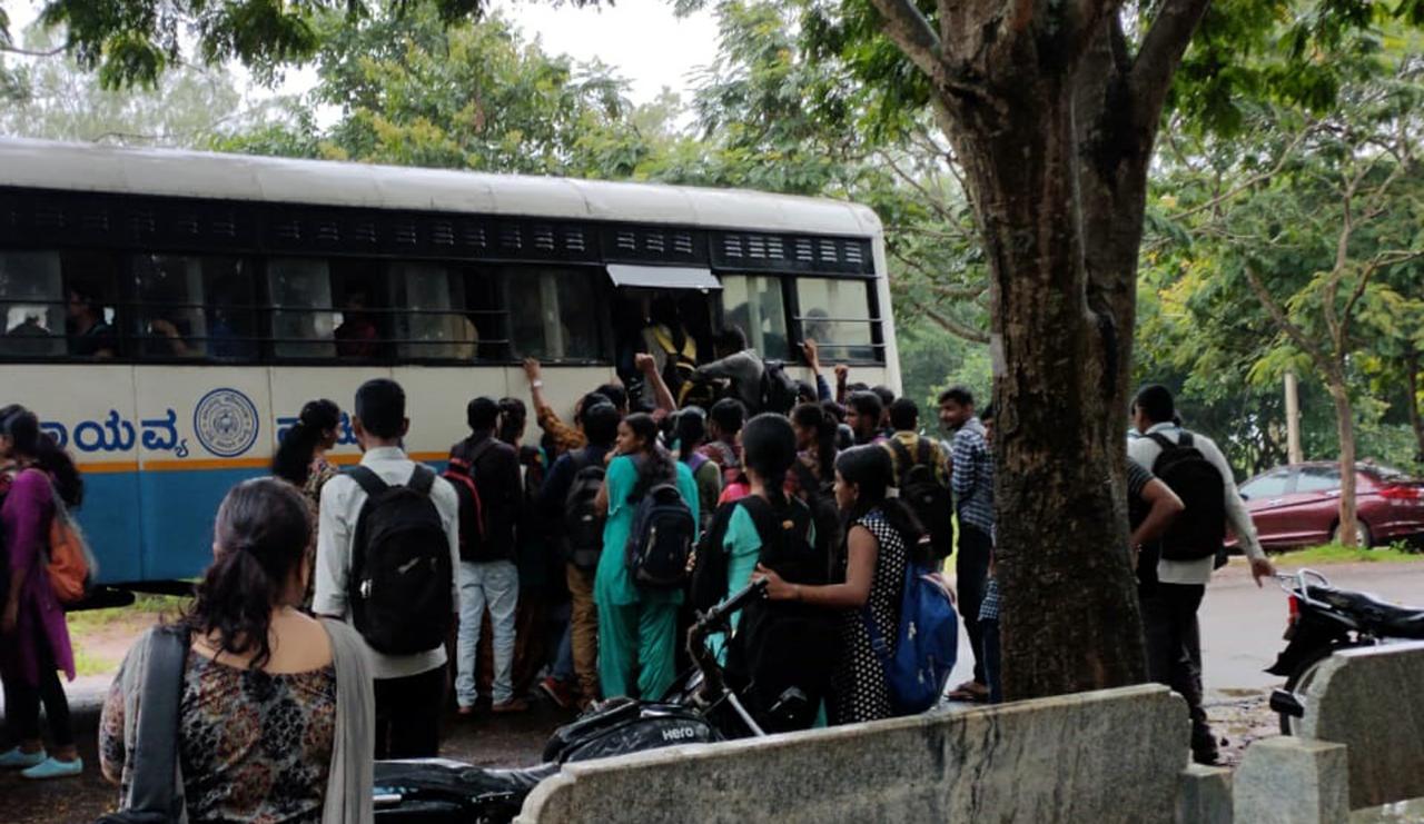 Bus  traveling women