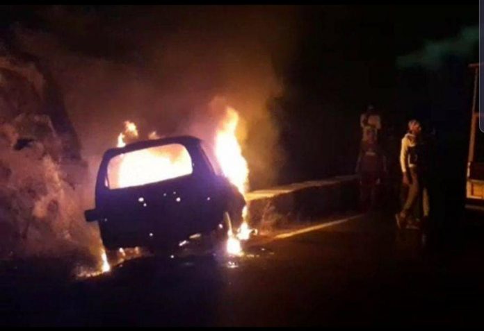 Amboli burning car Amboli burning car