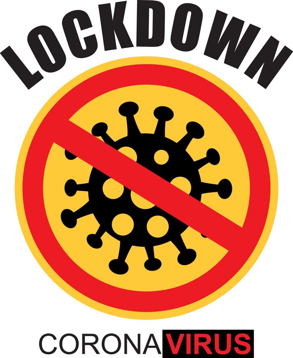 Lock down logo