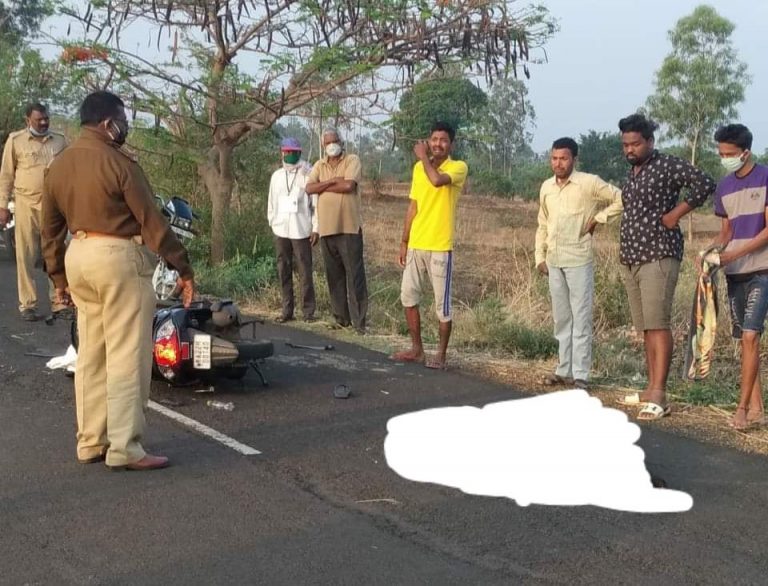 येळ्ळूर सुळगा रोडवर अपघातात दुचाकीस्वार ठार