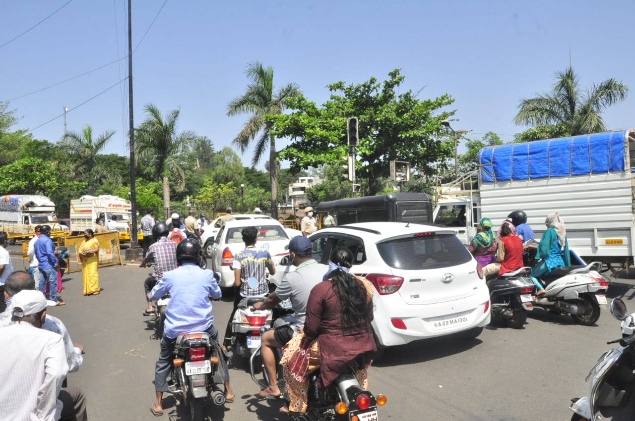 Traffic jam scene