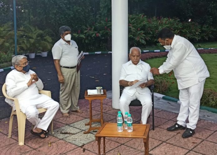 Mla benke meets bsy Mla benke meets bsy
