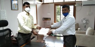 चौथ्या रेल्वे गेटपासून उद्यमबागपर्यंतच्या रस्त्यासंदर्भात निवेदन Vinayak gunjatkar