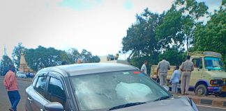 कारचा धडकेत केएसआरपी हवालदाराचा मृत्यू Accident near kakti