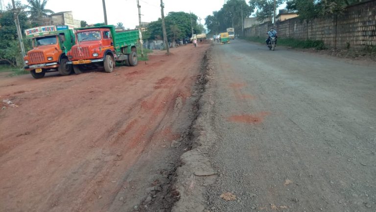 कंग्राळी-एपीएमसी रस्त्याचे काम कूर्मगतीने!