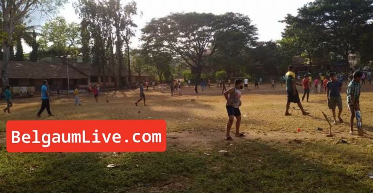 Cricket playing boys