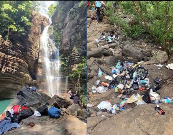 Sural falls garbage