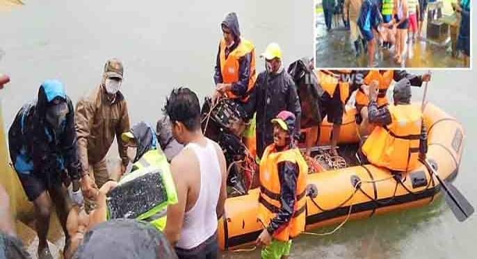 नाल्यात वाहून गेलेल्या इसमाचा मिळाला मृतदेह