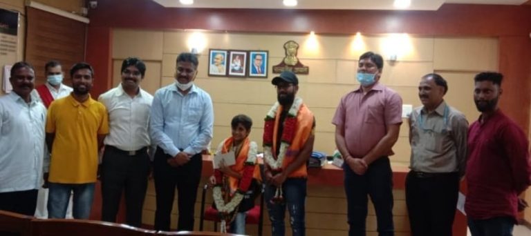 पृथ्वीराजचा जिल्हापातळीवर सत्कार