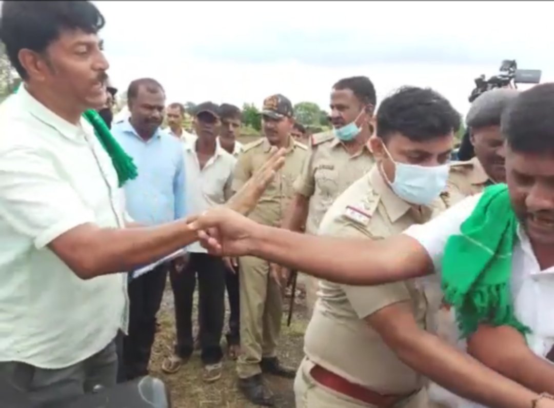 Halga farmer protest