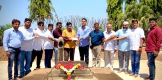 होदेगेरी समाधी स्थळाला दिली बेळगावच्या मराठा नेत्यांनी दिली भेट Hodgeri