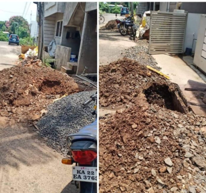 Shahu nagar digging Shahu nagar digging