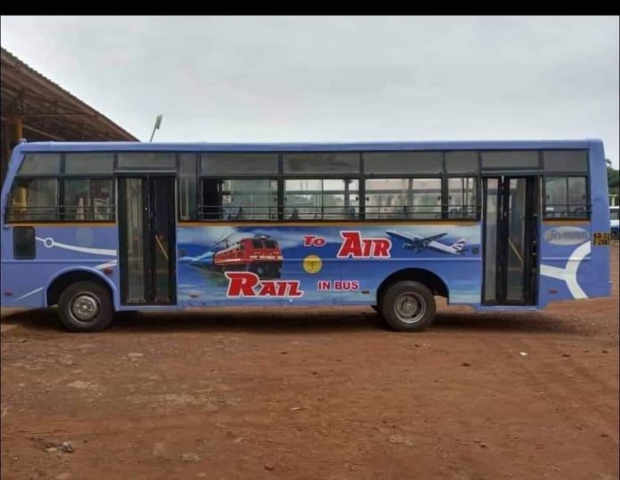 Rail to air in bus Rail to air in bus