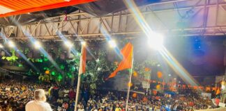 अखंड हिंदुस्थान संकल्प दिन! रात्रीच्या सभेला युवकांची तुफान गर्दी! Sri ram sena h