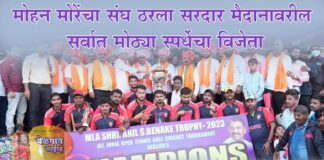 मोरे इलेव्हनने पटकावला बेनके करंडक; झेन स्पोर्ट्स उपविजेता Benke cricket