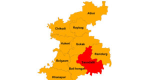 सौंदत्ती मतदार संघात भाजप तिकिटासाठी जोरदार चढाओढ Soundatti map