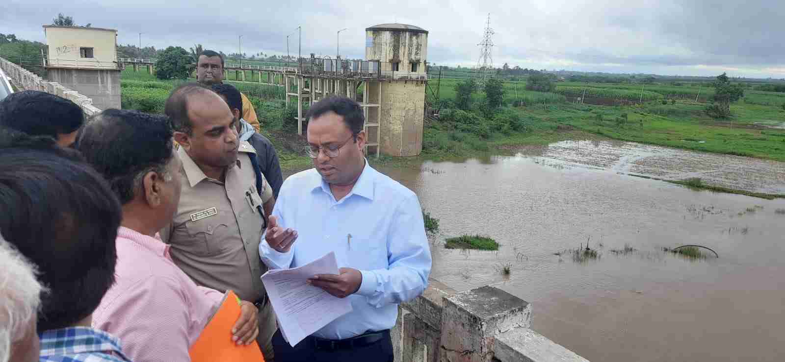 Dc nitesh patil flood area 