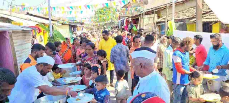 ज्योतीनगर श्री मसोबा देवस्थानाचा महाप्रसाद उत्साहात