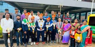 खादरवाडी शाळेच्या खेळाडूंचे जंगी स्वागत Khadarwadi