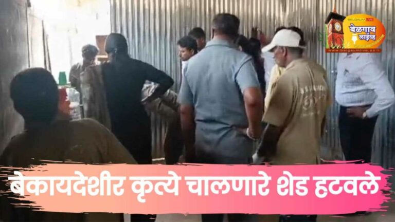 मनपाने हटवले बेकायदेशीर कृत्यांचे शेड