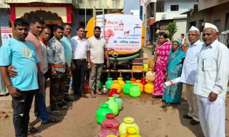 टँकरद्वारे मोफत पाणी पुरवठा उपक्रम