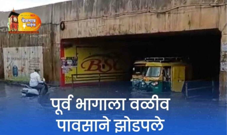 बेळगावच्या पूर्व भागाला वळीवाने झोडपले