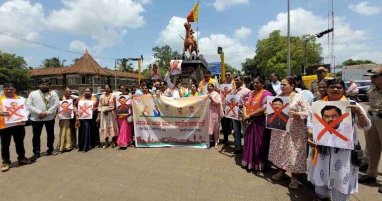 ‘त्या’ दुर्घटनेसंदर्भात राज्य सरकार विरोधात भाजपचे आंदोलन