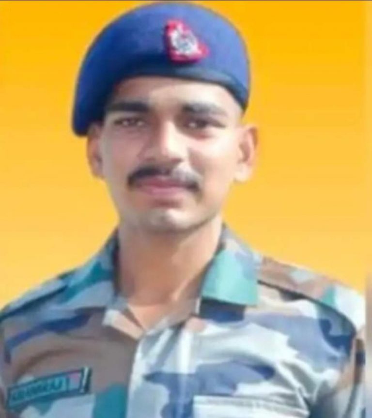 कर्तव्यावर असलेल्या अग्निवीर जवानाचे  हृदयविकाराने निधन