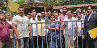 मालमत्ता करवाढी विरोधात काकती ग्रामपंचायत सदस्यांचे आंदोलन