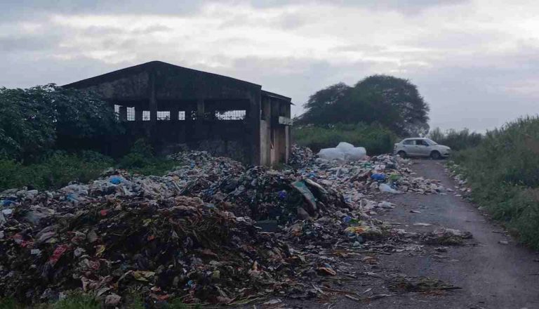 मुतगा-मुचंडी रस्त्यावर ग्रामपंचायतच्या अनास्थेमुळे कचऱ्याचे साम्राज्य!