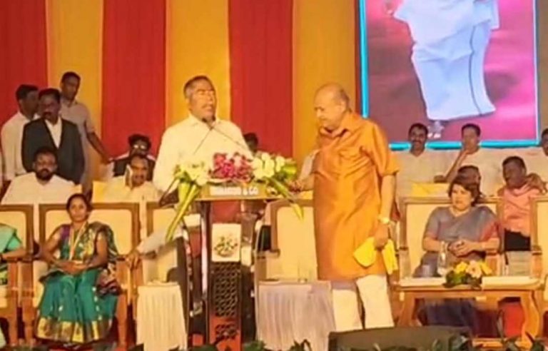 आमदार. विठ्ठल हलगेकर यांच्या मराठी भाषणाला विरोध