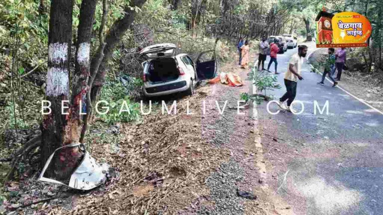 गोव्याच्या महिलेचा मृत्यू; खानापूर अपघातात पती गंभीर