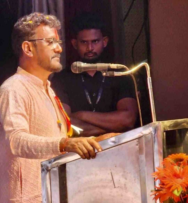 मराठी सन्मान यात्रेनिमित्त येळ्ळूर येथे नंदकुमार गोरुले यांची जाहीर सभा