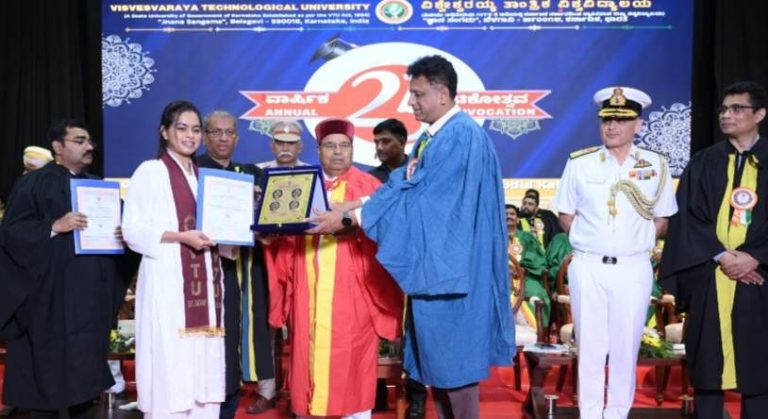 ‘व्हीटीयू’च्या २५ व्या दीक्षांत समारंभात ८,७०२ विद्यार्थ्यांना पदवी प्रदान