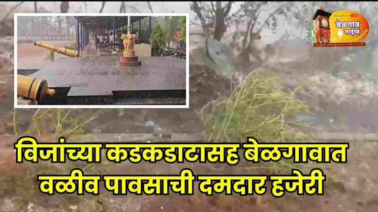 विजांच्या कडकडाटासह पुन्हा वळिवाचे आगमन