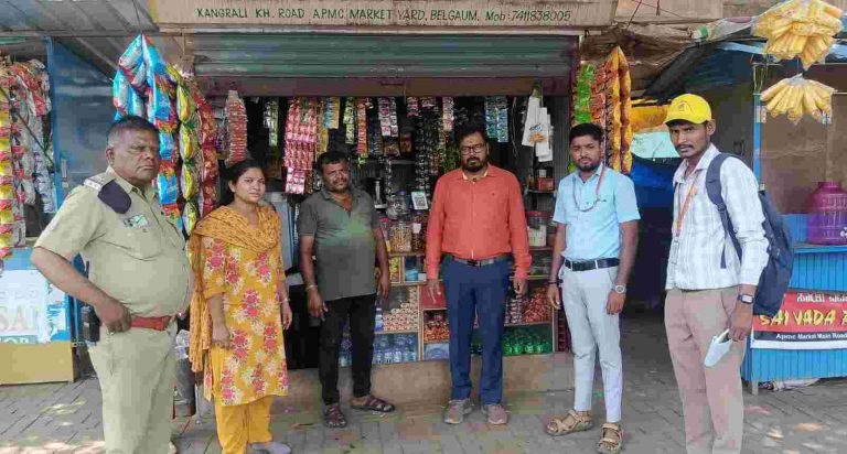बेळगावमध्ये तंबाखू नियंत्रण कायद्यांतर्गत धडक कारवाई; ४२ गुन्हे दाखल